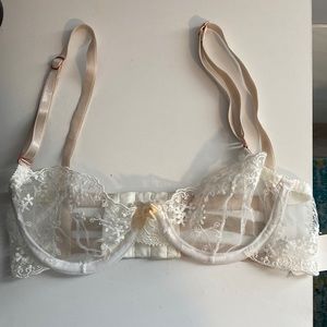 Lingerie White Lace Bra